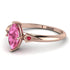 Marquise Pink Moissanite Geometrical Engagement Ring - Reese No. 811